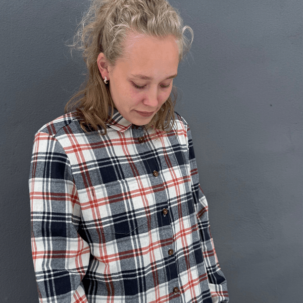 Checks Navy - Flanell