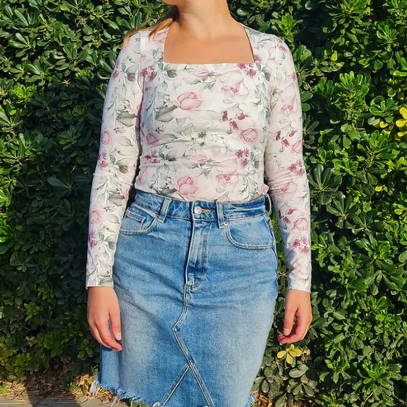 Olivia Square Neck Top - Anna Marie