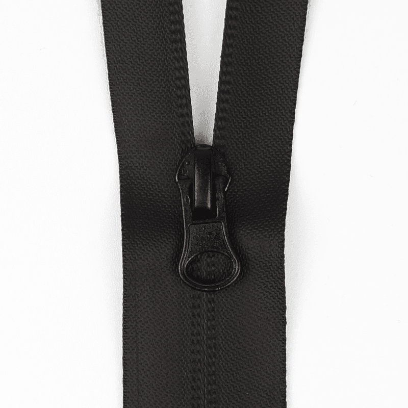 Sort - Vanntett Delbar Glidelås (6,5 mm) - 65 cm