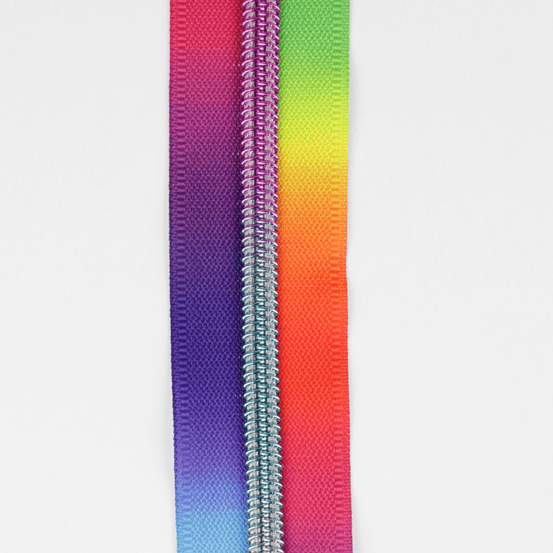 Regnbue/Regnbue - 3 m Nylon Glidelås #5