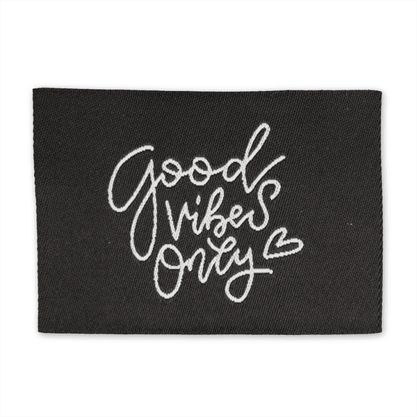 Good Vibes Only - Merkelapp 57x38 mm