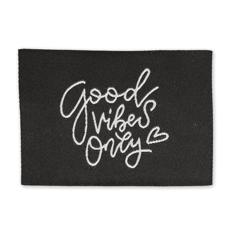 Good Vibes Only - Merkelapp 57x38 mm