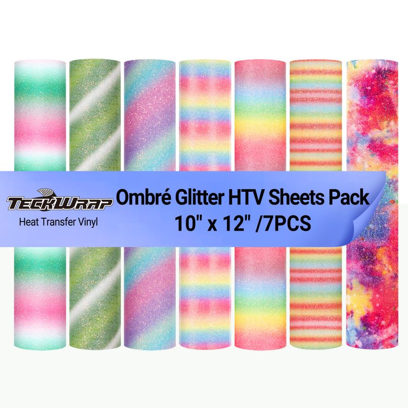 Samlepakke Ombré Glitter HTV