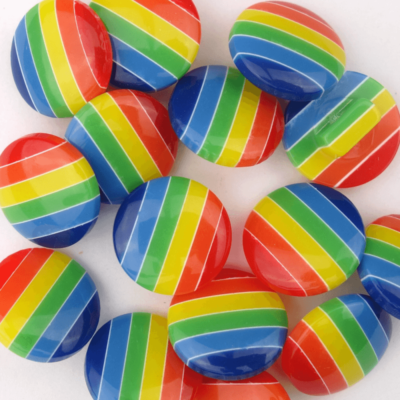 Rainbow - 15 mm Resin Knapp