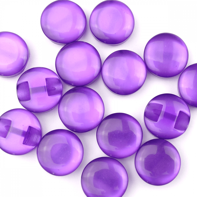 Hovedbilde Candy Lilla - 11 mm Resin Knapp
