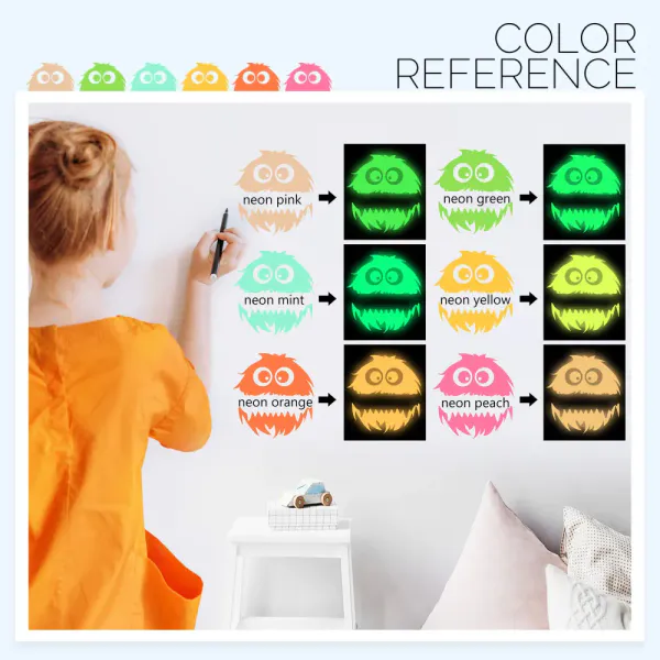 Samlepakke Glow in the Dark Dekorvinyl