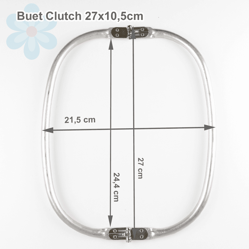 Buet Veskeramme til clutch 27x10,5cm