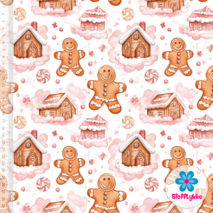 Hovedbilde Pink Gingerbread Wonderland - French Terry